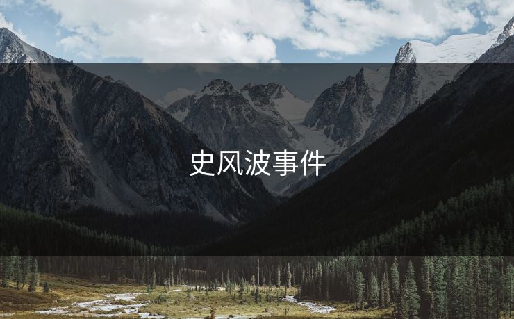 史风波事件